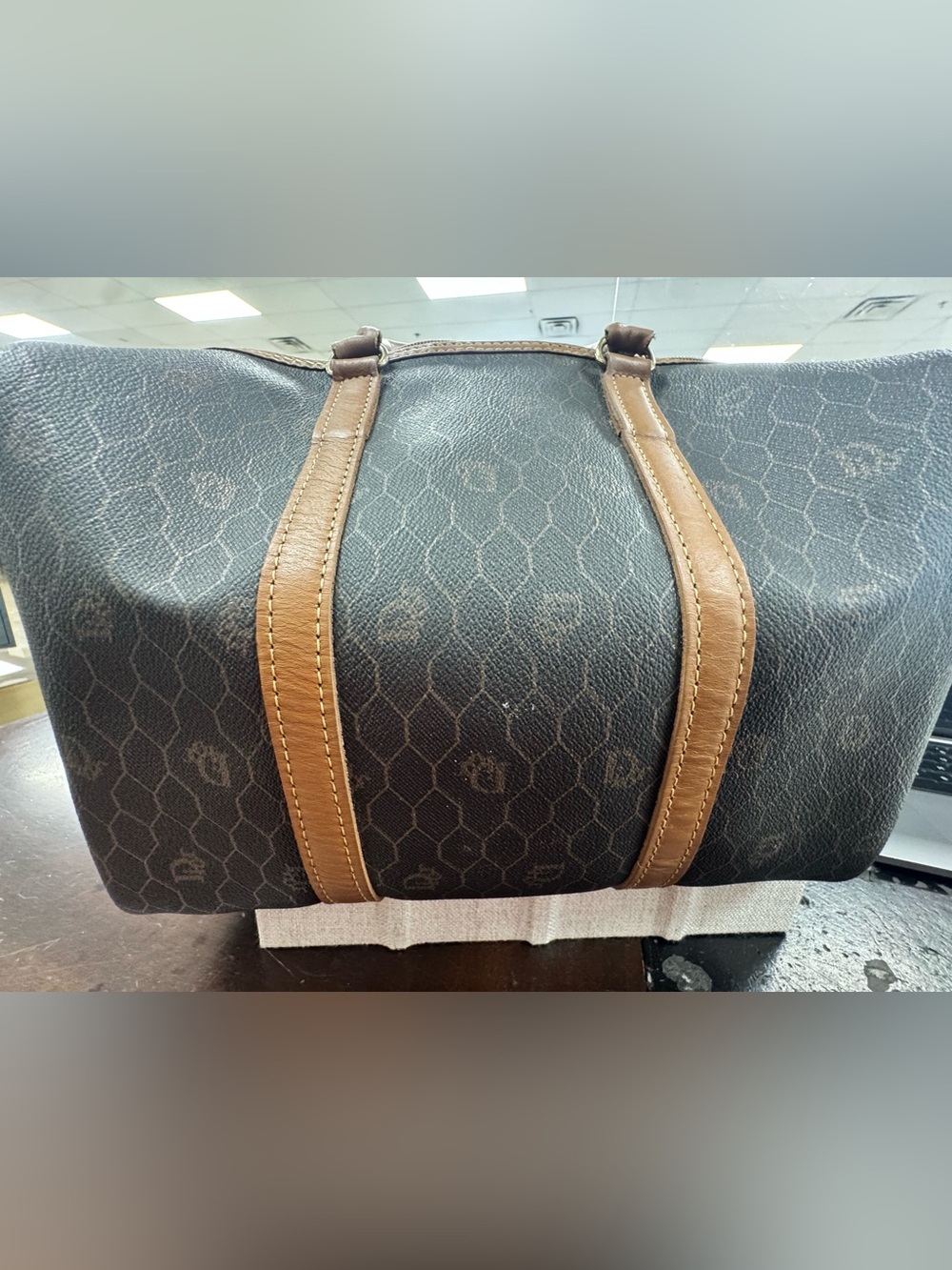 Dior Brown and Black Signature Tote